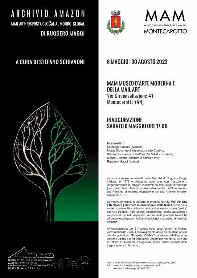 ARCHIVIO AMAZON | Mail Art: risposta glocal al mondo global di Ruggero Maggi, a cura di Stefano Schiavoni